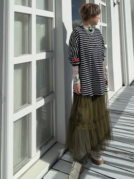 「アイテム（アクセサリー）」を使った、amichanさん（レディース・161cm）の秋コーディネート