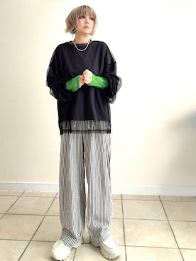 「LEPSIM（レプシィム）のアイテム」を使った、amichanさん（レディース・161cm）の春コーディネート