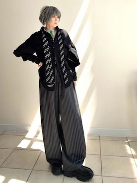 「HOOK（フック）のアイテム」を使った、amichanさん（レディース・161cm）の春コーディネート