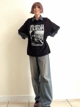 「H&M（エイチ・アンド・エム）のアイテム（トップス）」を使った、amichanさん（レディース・161cm）の秋コーディネート