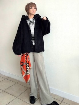 「アイテム（シューズ）」を使った、amichanさん（レディース・161cm・50代）の冬コーディネート