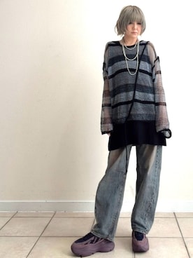 「H&M（エイチ・アンド・エム）のアイテム」を使った、amichanさん（レディース・161cm）の夏コーディネート