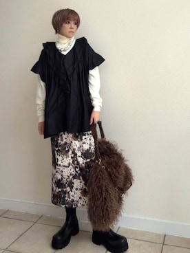 「アイテム（シューズ）」を使った、amichanさん（レディース・161cm・50代）の冬コーディネート