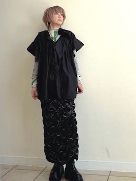 「wee9s（ウィークス）のアイテム」を使った、amichanさん（レディース・161cm）の冬コーディネート