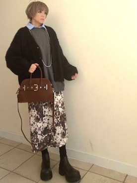 「アイテム（シューズ）」を使った、amichanさん（レディース・161cm・50代）の冬コーディネート