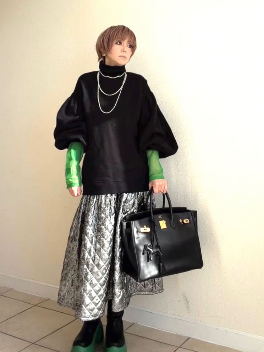 LEPSIM（レプシィム）の「3連ボールネックレス 287544（ネックレス