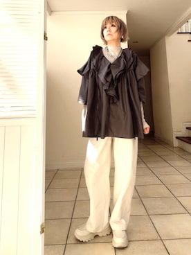 「EVOL（イーボル）のアイテム（シューズ）」を使った、amichanさん（レディース・161cm）の春コーディネート