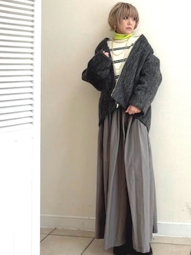 「bohmal（ボマール）のアイテム」を使った、amichanさん（レディース・161cm）の冬コーディネート