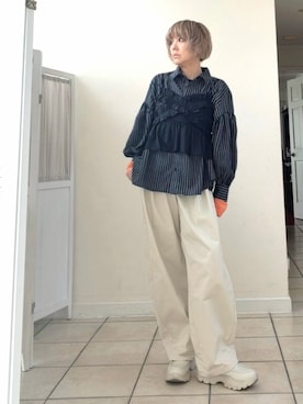 「BONLECILL（ボンルシール）のアイテム」を使った、amichanさん（レディース・161cm）の春コーディネート