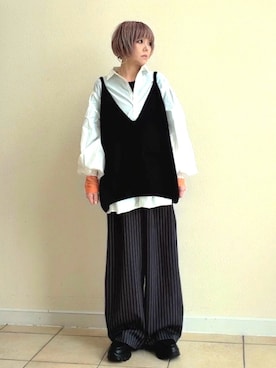 「EVOL（イーボル）のアイテム」を使った、amichanさん（レディース・161cm）の春コーディネート