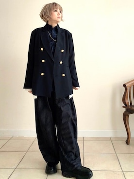 「JEANASIS（ジーナシス）のアイテム（パンツ）」を使った、amichanさん（レディース・161cm）の春コーディネート