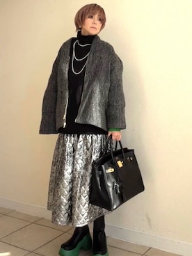 amichanさん（レディース・161cm）の冬コーディネート