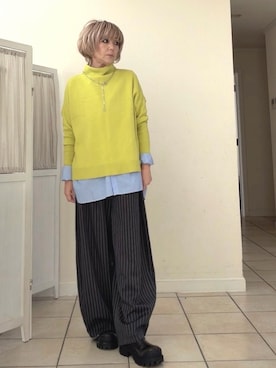 「GU（ジーユー）のアイテム（アクセサリー）」を使った、amichanさん（レディース・161cm）の春コーディネート