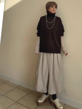 「LEPSIM（レプシィム）のアイテム」を使った、amichanさん（レディース・161cm）の秋コーディネート