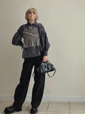 「Honeys（ハニーズ）のアイテム」を使った、amichanさん（レディース・161cm）の春コーディネート