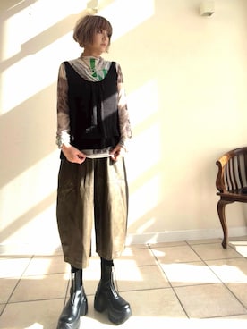「ROSE BUD（ローズバッド）のアイテム」を使った、amichanさん（レディース・161cm）の秋コーディネート