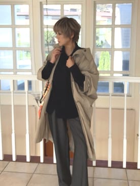 「アイテム（チャーム）」を使った、amichanさん（レディース・161cm）の秋コーディネート