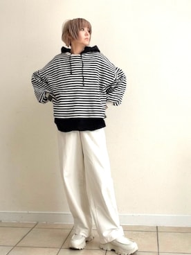 「EVOL（イーボル）のアイテム（シューズ）」を使った、amichanさん（レディース・161cm）の春コーディネート