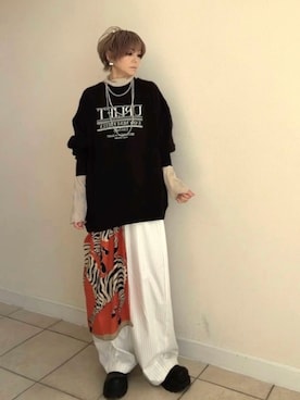 「アイテム（ブーツ）」を使った、amichanさん（レディース・161cm）の秋コーディネート