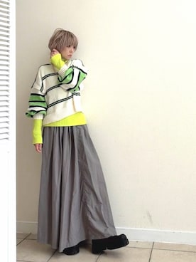 「bohmal（ボマール）のアイテム」を使った、amichanさん（レディース・161cm）の冬コーディネート