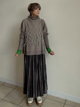 「お洒落さんとつながりたい」｜amichanさん（レディース・161cm）の秋コーディネート