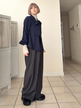 「EVOL（イーボル）のアイテム」を使った、amichanさん（レディース・161cm）の春コーディネート