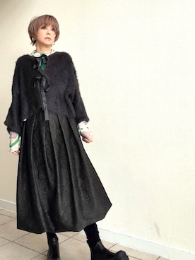 「coca（coca）（コカ）のアイテム」を使った、amichanさん（レディース・161cm）の冬コーディネート