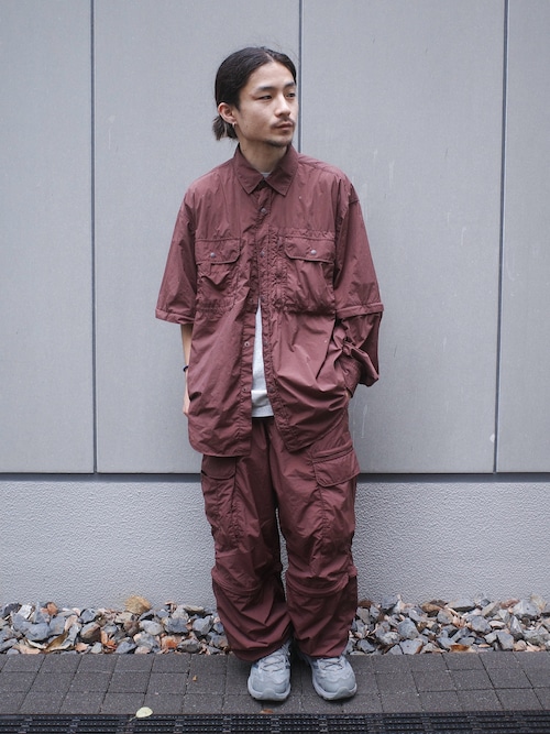 Snow Peak / Garment Dyed Convertible Shirt  ガーメントダイコンバーチブル シャツ