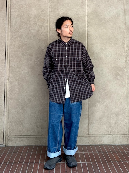 Snow Peak / Organic Cotton Ombre Check Shirt オーガニックコットン オンブレチェックシャツ