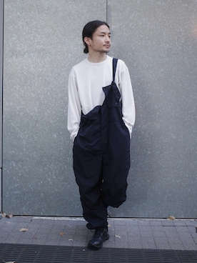 「アイテム（サロペット/オーバーオール）」を使った、Yuki Matoba さん（メンズ・161cm・20代）の夏コーディネート