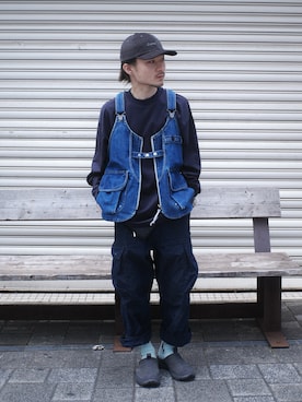 「キャンプ」｜Yuki Matoba さん（メンズ・161cm）の夏コーディネート