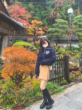 「MAGPIEROBIN（マグパイロビン）のアイテム」を使った、yuui._.さん（レディース・150cm）の秋コーディネート