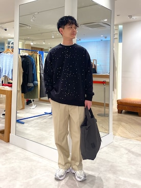 「GLOSTER（グロスター）のアイテム（トップス）」を使った、fukagawaさん（メンズ・170cm）の春コーディネート