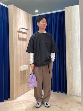 「UNIVERSAL OVERALL（ユニバーサルオーバーオール）のアイテム」を使った、fukagawaさん（メンズ・170cm）の春コーディネート