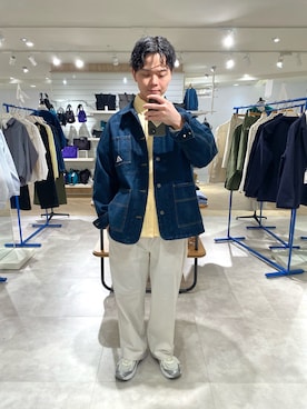 「GLOSTER（グロスター）のアイテム」を使った、fukagawaさん（メンズ・170cm）の冬コーディネート