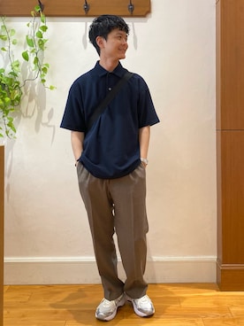 「アイテム（ポロシャツ）」を使った、fukagawaさん（メンズ・170cm・30代）の夏コーディネート