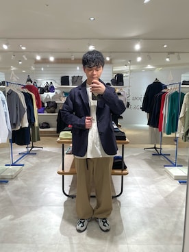 「GEVACO（ゲバコ）のアイテム」を使った、fukagawaさん（メンズ・170cm）の冬コーディネート