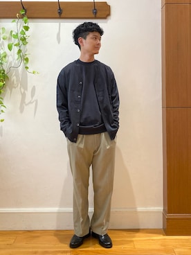 「アイテム（ローファー）」を使った、fukagawaさん（メンズ・170cm・30代）の夏コーディネート