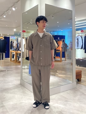 「GLOSTER（グロスター）のアイテム（トップス）」を使った、fukagawaさん（メンズ・170cm）の秋コーディネート