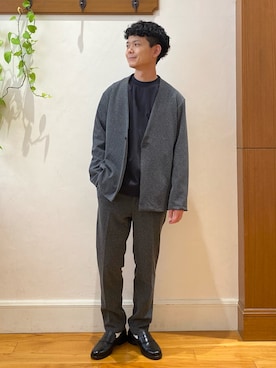 「アイテム（ローファー）」を使った、fukagawaさん（メンズ・170cm・30代）の夏コーディネート