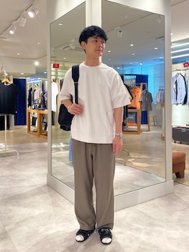 「PACKING（パッキング）のアイテム」を使った、fukagawaさん（メンズ・170cm）の秋コーディネート