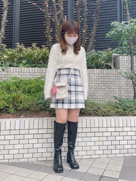 「アイテム（その他シューズ）」を使った、chinamiさん（レディース・152cm）の冬コーディネート