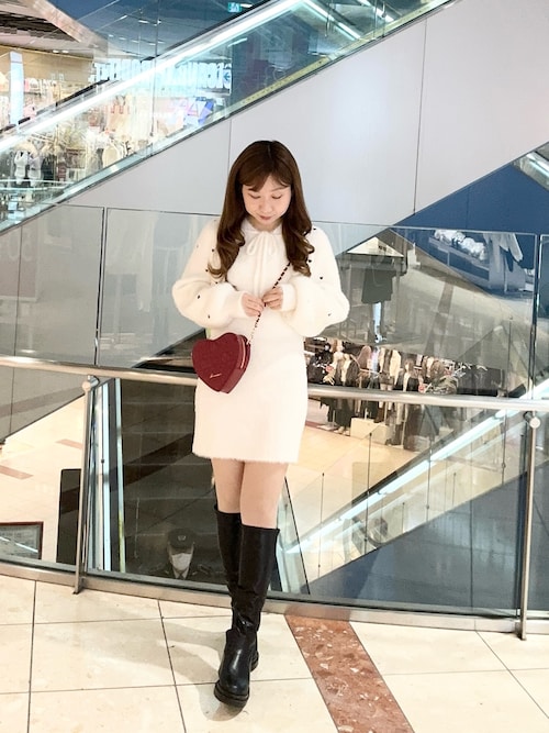 Aimerianejoieハートキルティングショルダーバッグ