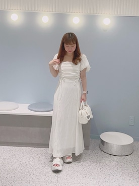 「OLIVE des OLIVE（オリーブデオリーブ）のアイテム（ワンピース/ドレス）」を使った、chinamiさん（レディース・152cm）の夏コーディネート