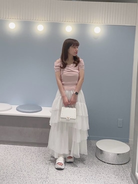 「OLIVE des OLIVE（オリーブデオリーブ）のアイテム」を使った、chinamiさん（骨格ウェーブ・レディース・152cm）の夏コーディネート