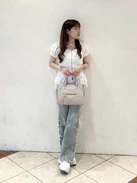 「OLIVE des OLIVE（オリーブデオリーブ）のアイテム」を使った、chinamiさん（レディース・152cm）の春コーディネート