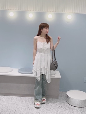 「OLIVE des OLIVE（オリーブデオリーブ）のアイテム」を使った、chinamiさん（レディース・152cm）の夏コーディネート
