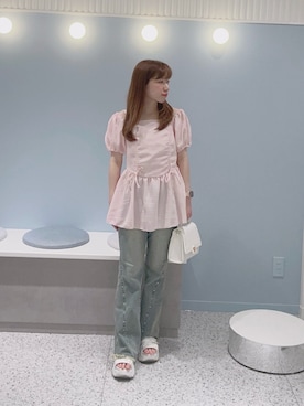 「OLIVE des OLIVE（オリーブデオリーブ）のアイテム」を使った、chinamiさん（骨格ウェーブ・レディース・152cm）の夏コーディネート