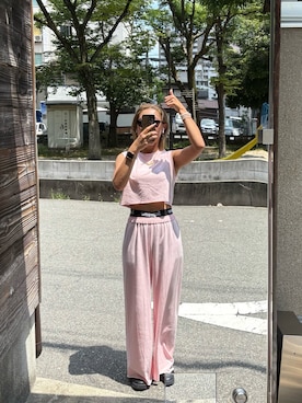 「アイテム（アンダーウェア）」を使った、reinaさん（レディース・163cm）の夏コーディネート