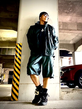 「アイテム（ニットキャップ/ビーニー、ブラック系）」を使った、Anthony.Tさん（メンズ・172cm）の秋コーディネート